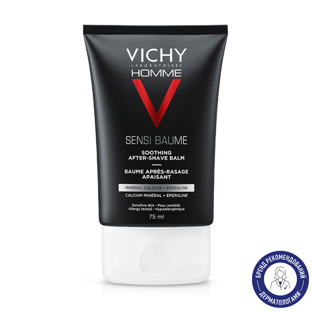 Заспокійливий бальзам після гоління Vichy Homme Soothing After-Shave Balm від подразнень, 75 мл